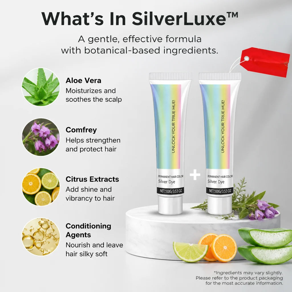 Hair Color Buildable Silver Ammonia-Free Sulfate-Free Paraben-Free