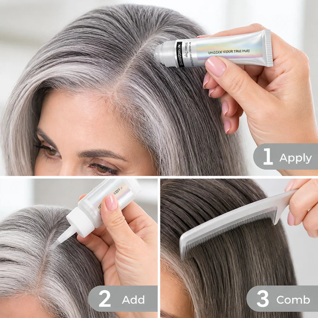 Hair Color Buildable Silver Ammonia-Free Sulfate-Free Paraben-Free