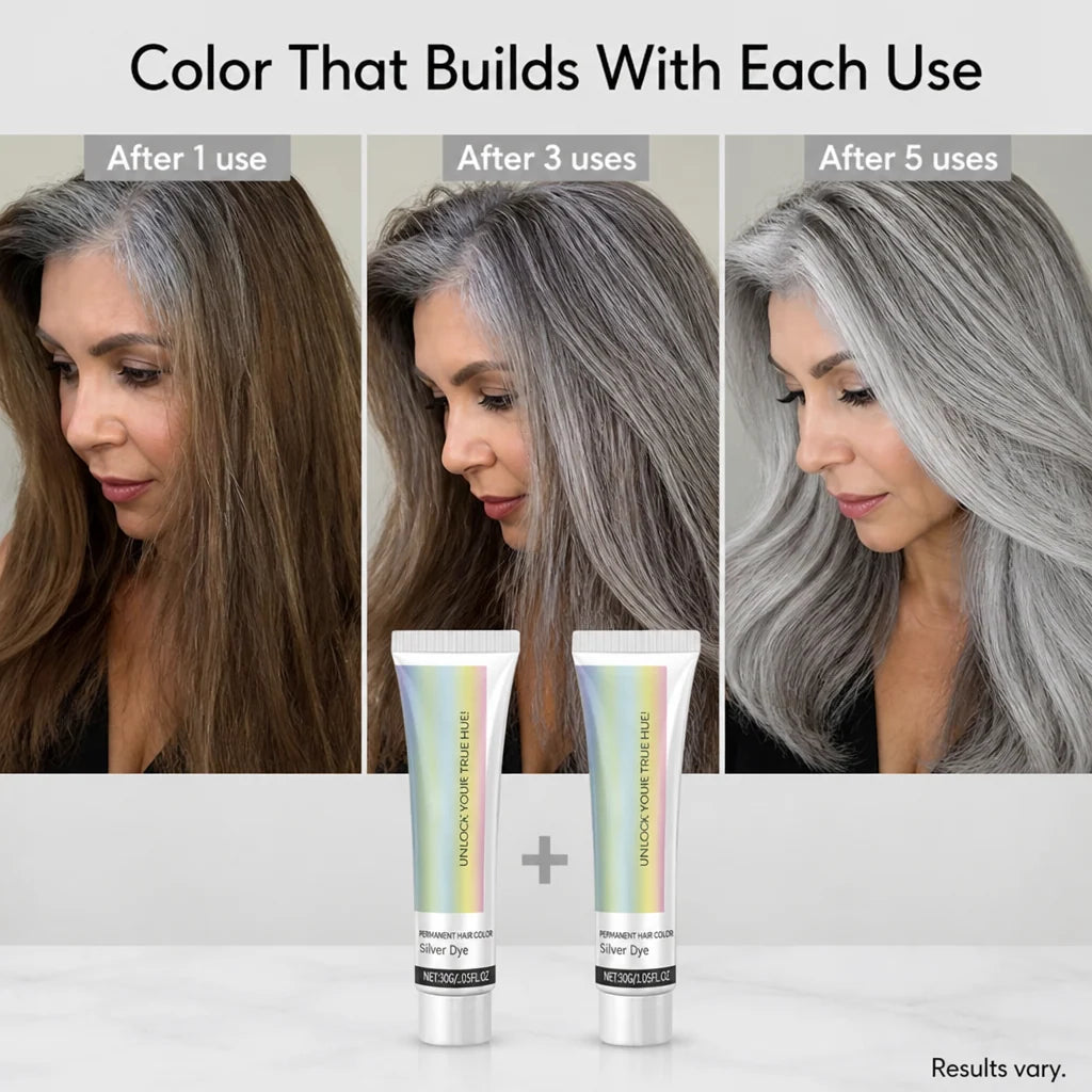 Hair Color Buildable Silver Ammonia-Free Sulfate-Free Paraben-Free