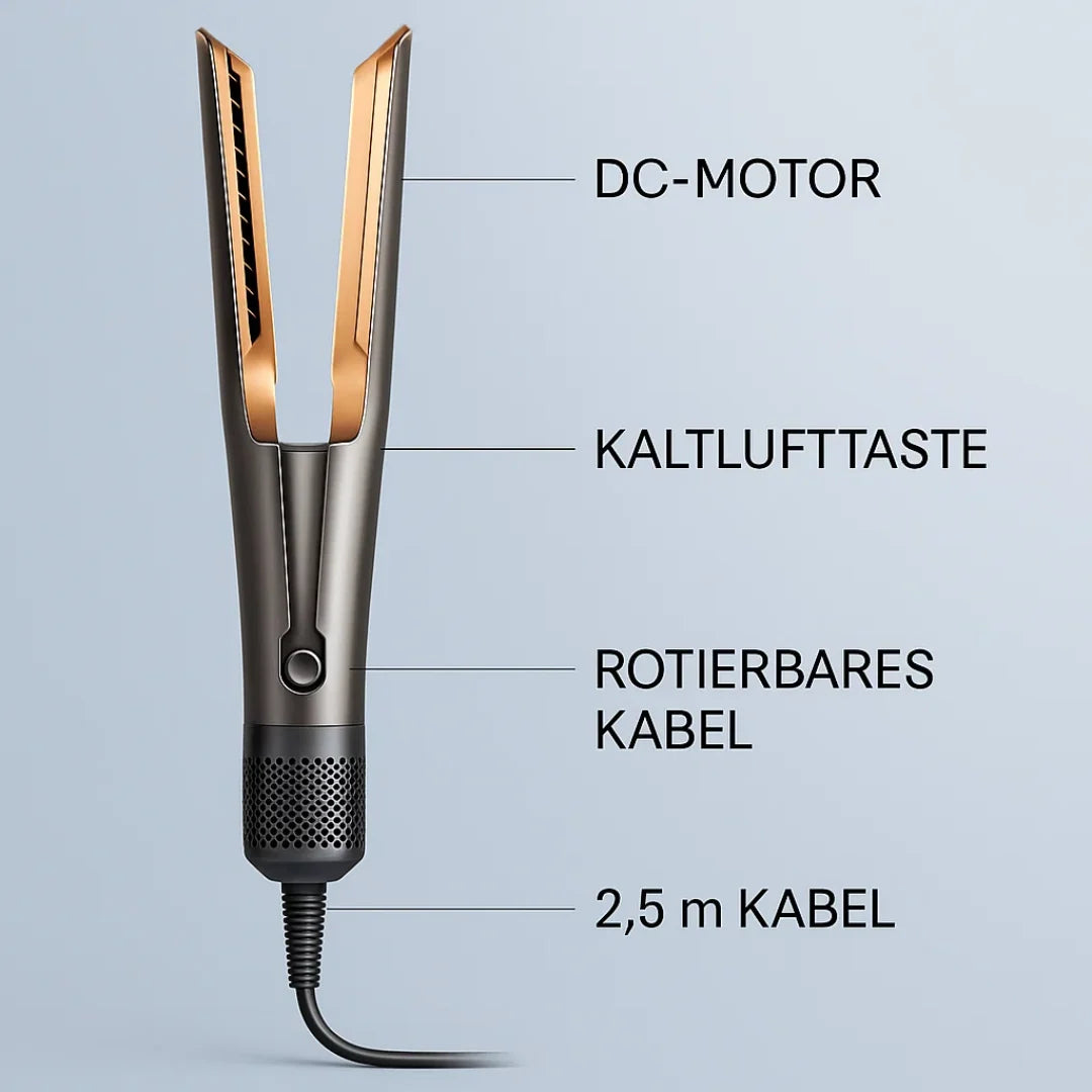 Hair Dryer Straightener 2-in-1 Adjustable Heat & Cool Air