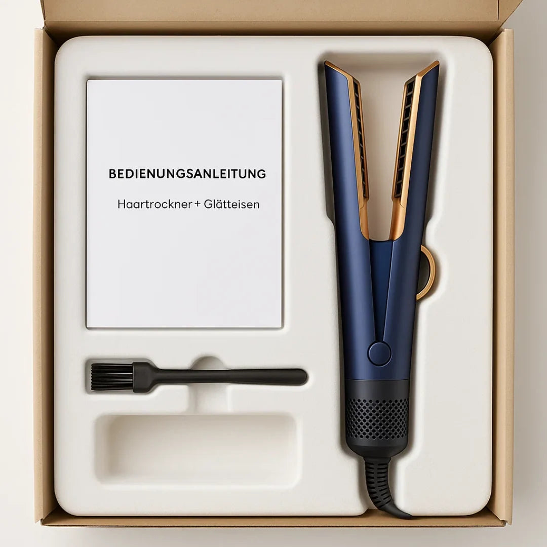 Hair Dryer Straightener 2-in-1 Adjustable Heat & Cool Air