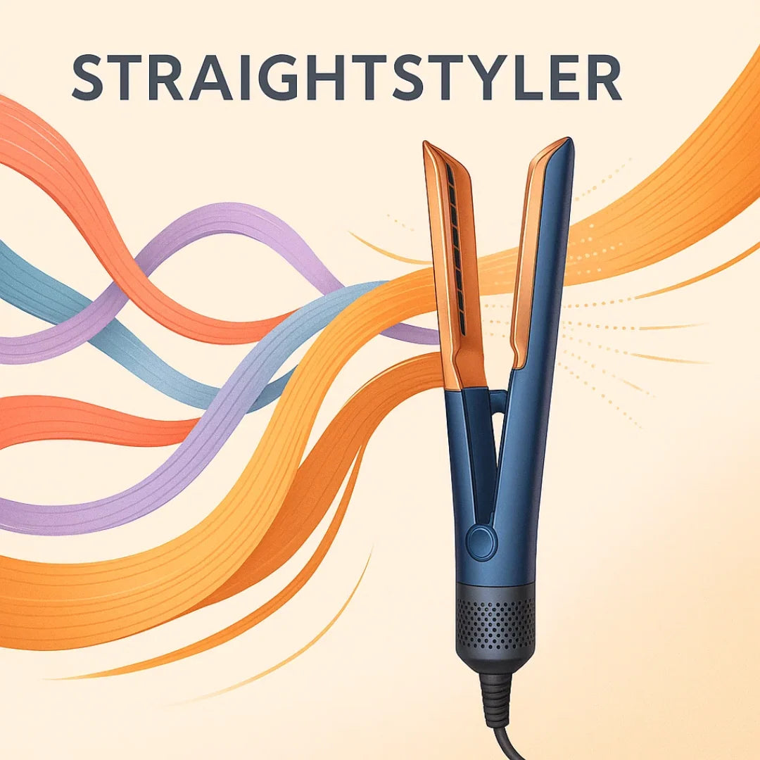 Hair Dryer Straightener 2-in-1 Adjustable Heat & Cool Air