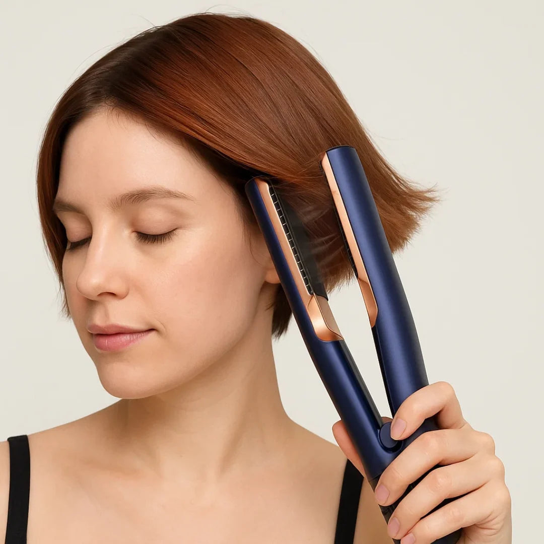 Hair Dryer Straightener 2-in-1 Adjustable Heat & Cool Air