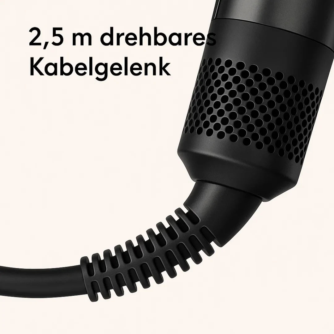 Hair Dryer Straightener 2-in-1 Adjustable Heat & Cool Air
