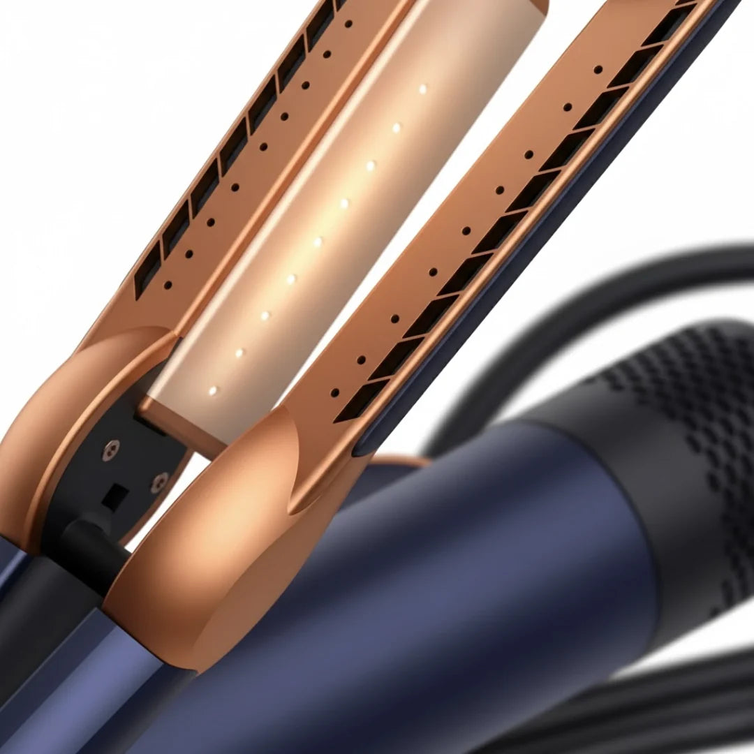 Hair Dryer Straightener 2-in-1 Adjustable Heat & Cool Air