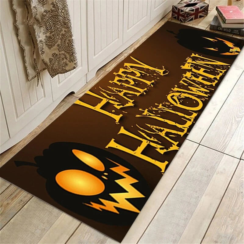 Halloween Bath Mat Absorbent Non-Slip Machine Washable