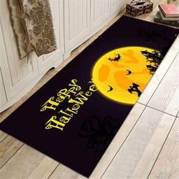 Halloween Bath Mat Absorbent Non-Slip Machine Washable