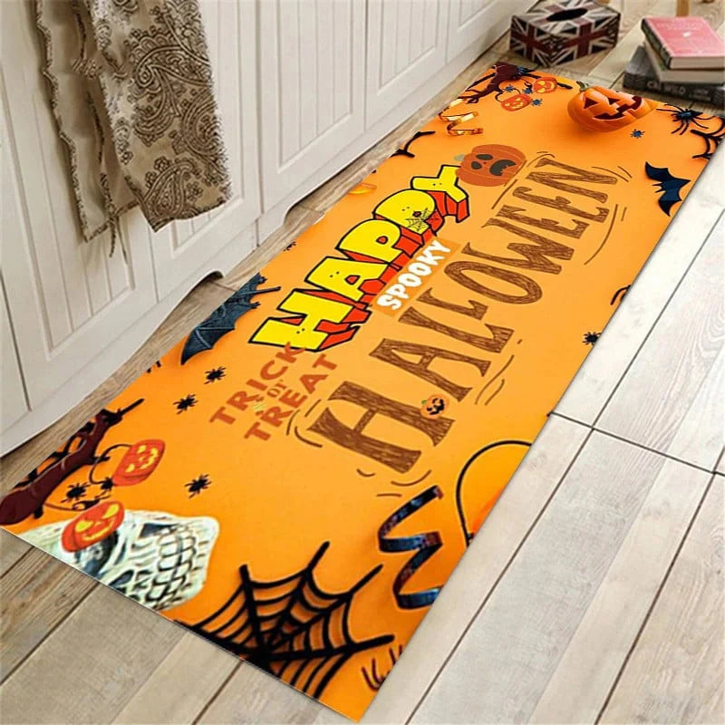 Halloween Bath Mat Absorbent Non-Slip Machine Washable