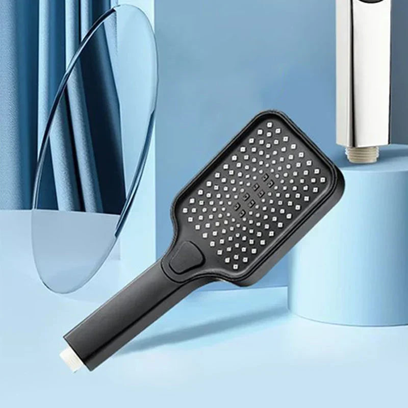 Handheld Shower Head 4 Spray Modes Pressure-Boosting Self-Cleaning Nozzles