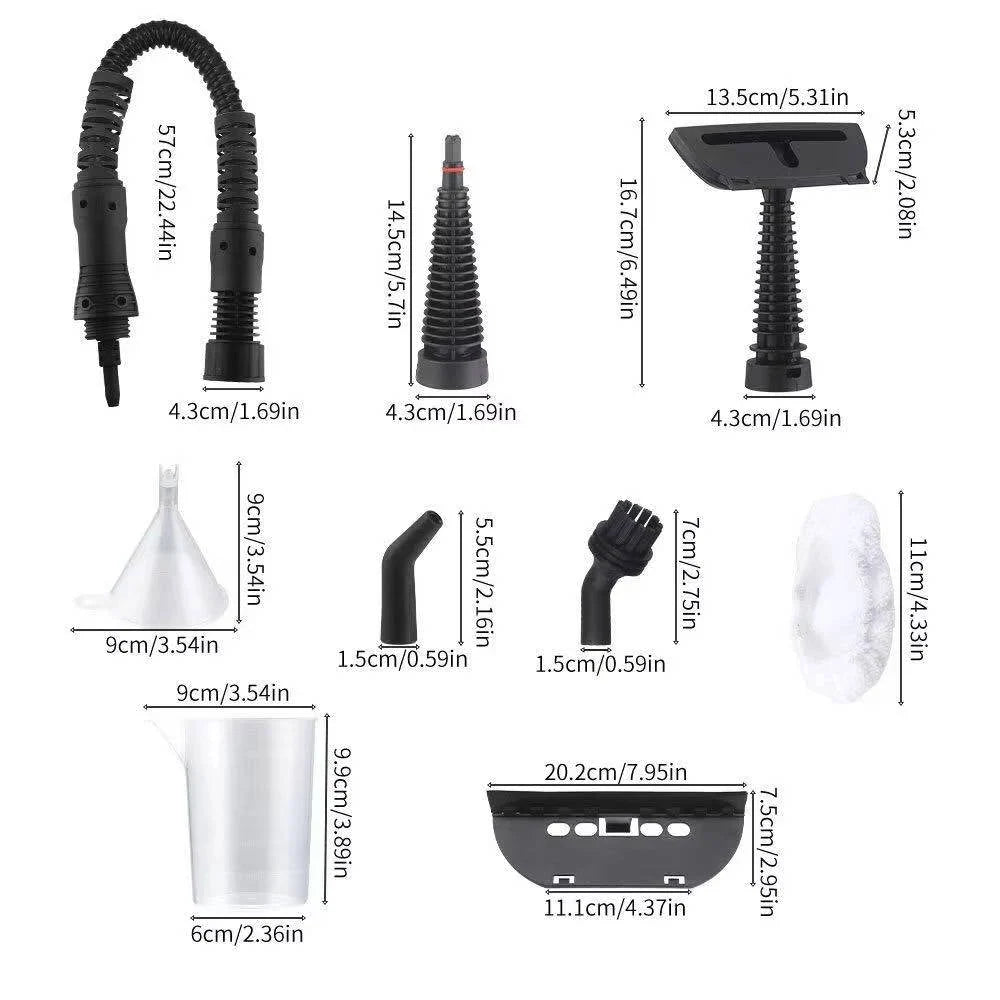 Handheld Steam Cleaner High-Pressure Chemical-Free 4 Attachments