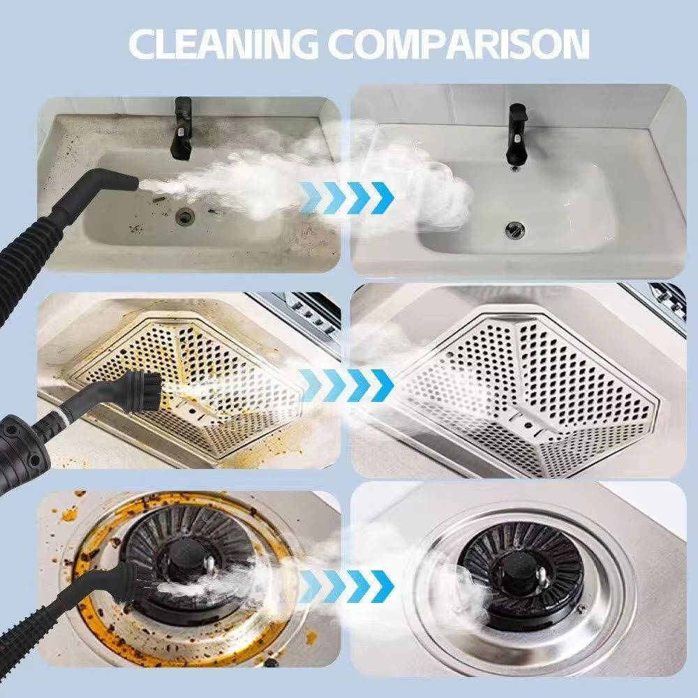 Handheld Steam Cleaner High-Pressure Chemical-Free 4 Attachments