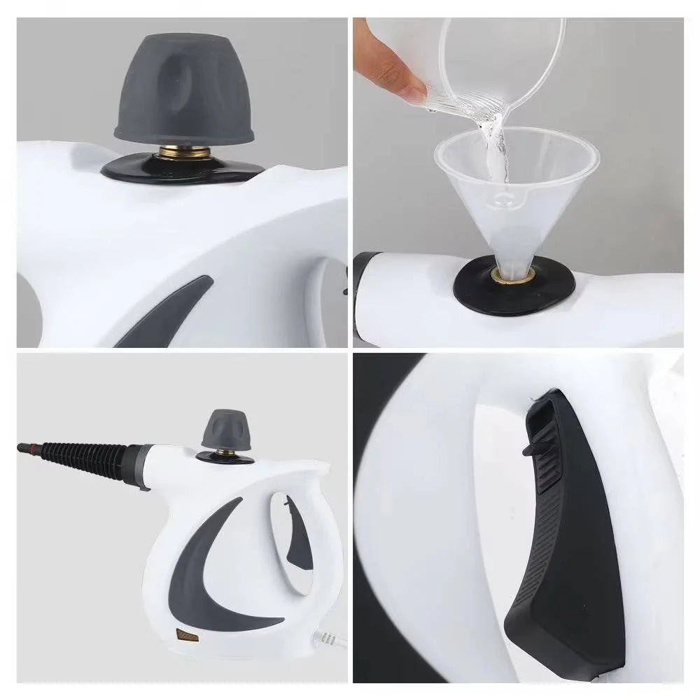 Handheld Steam Cleaner High-Pressure Chemical-Free 4 Attachments