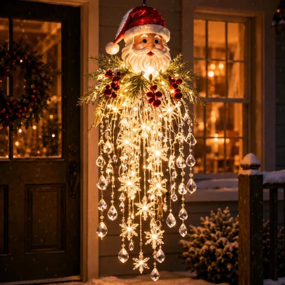Hanging Christmas Lights Cascading LED Crystal Accents