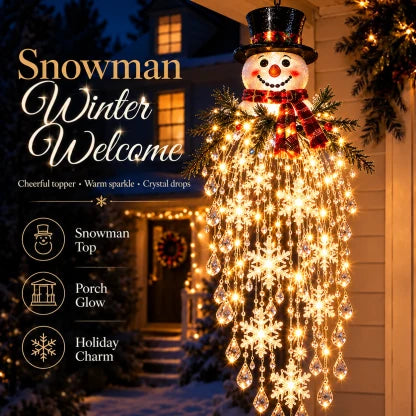 Hanging Christmas Lights Cascading LED Crystal Accents