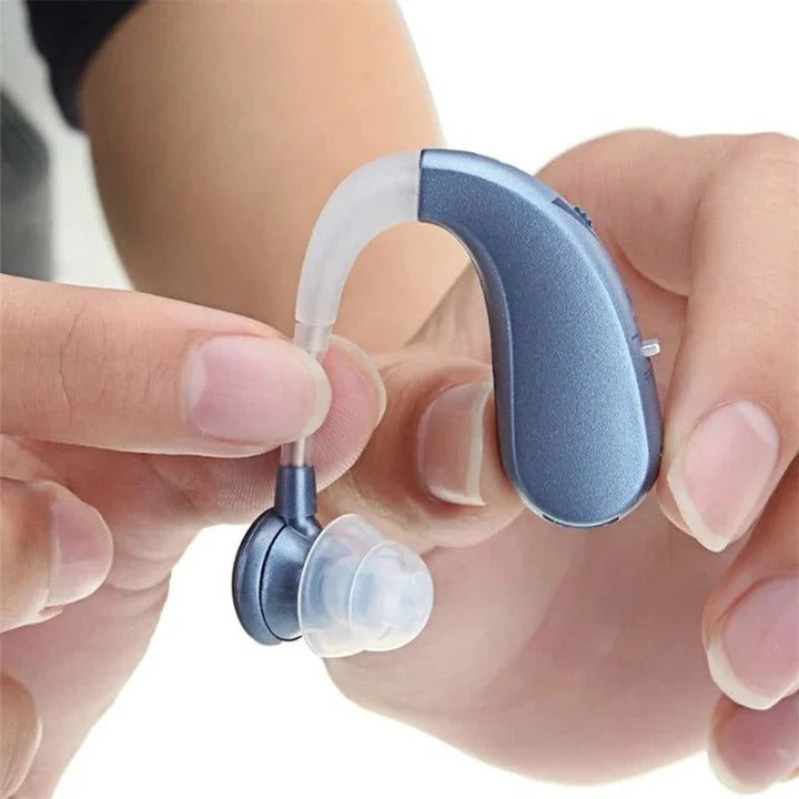 Hearing Amplifier Behind-the-Ear Rechargeable Wireless Audio Streaming