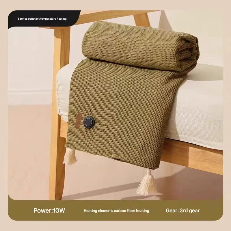 Heated Blanket USB-Powered 8-Zone Heating Soft Fleece