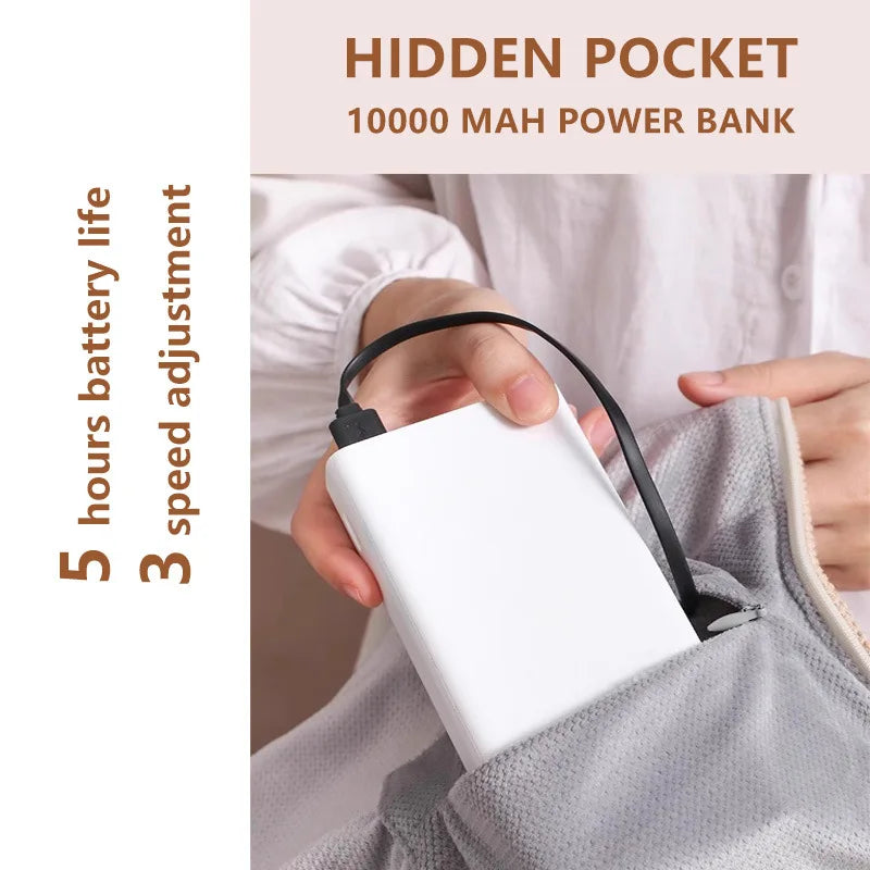 Heated Blanket USB-Powered 8-Zone Heating Soft Fleece