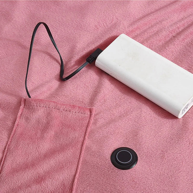 Heated Blanket USB-Powered Soft Lightweight