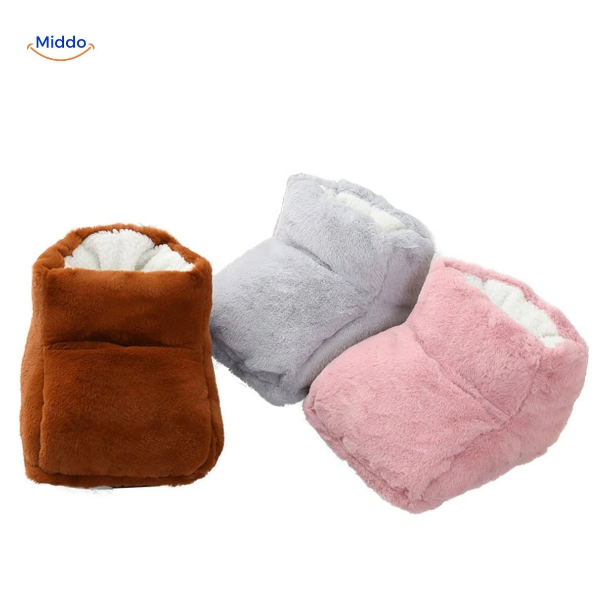 Heated Foot Warmer USB-Powered Plush Non-Slip Base