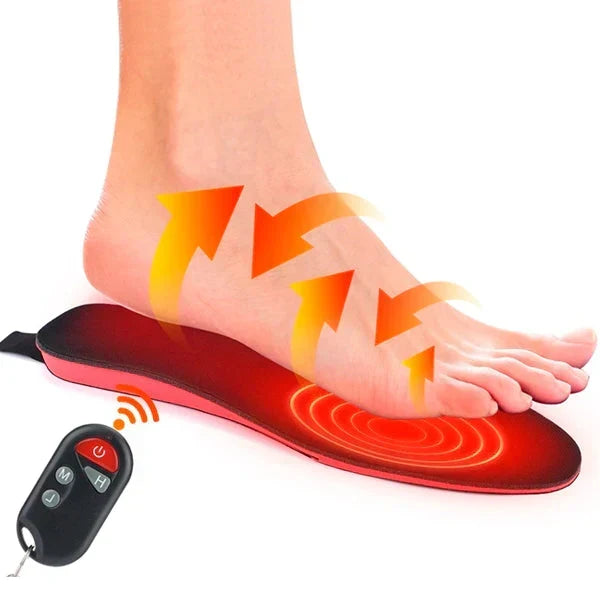 Heated Insoles Rechargeable Wireless Remote 3 Heat Settings