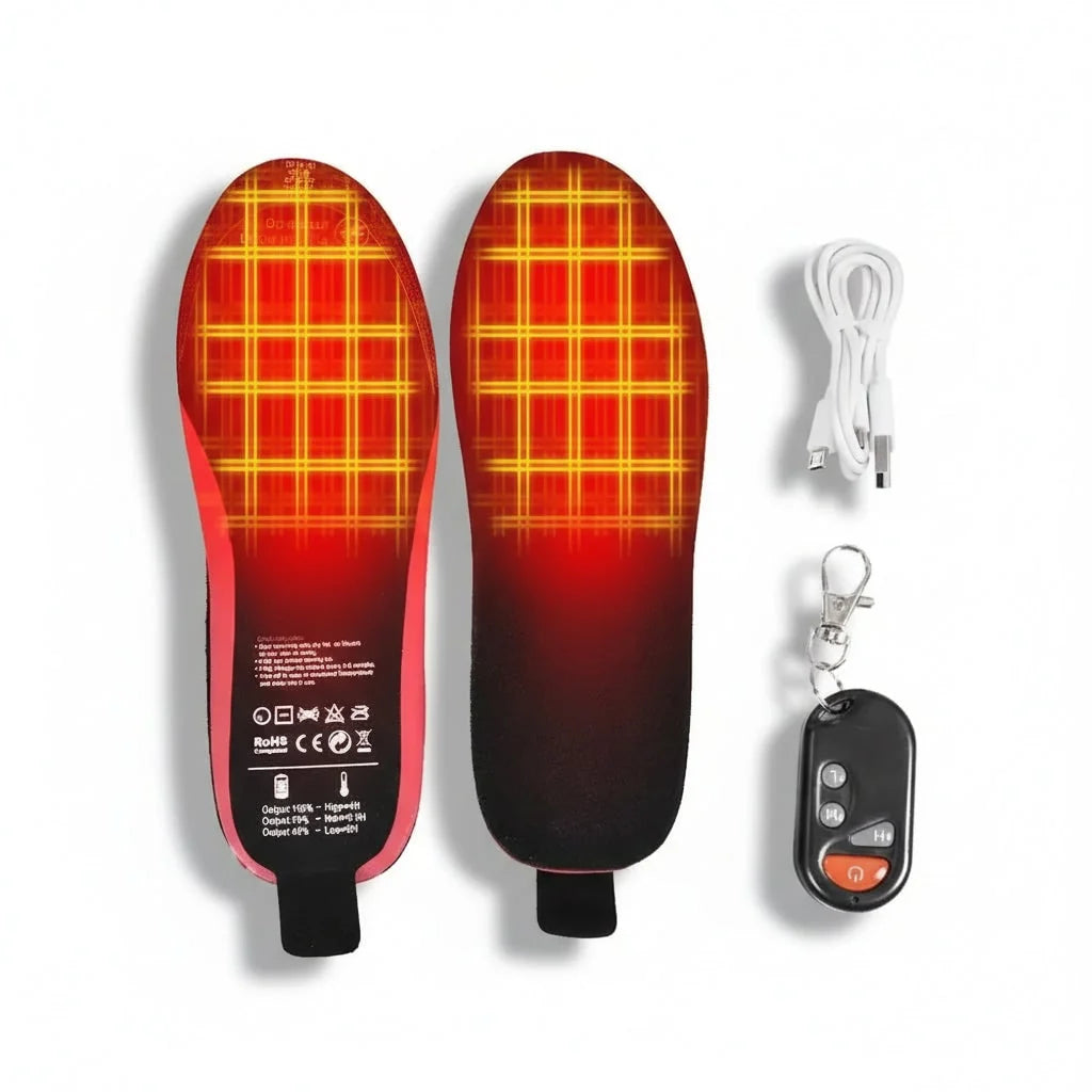 Heated Insoles Wireless Temperature Control Rechargeable Arch Support