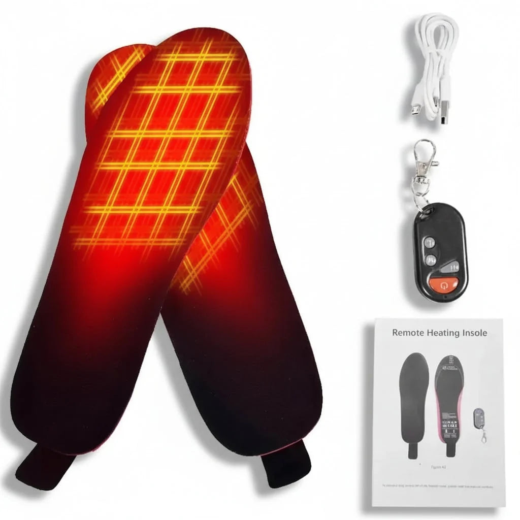 Heated Insoles Wireless Temperature Control Rechargeable Arch Support