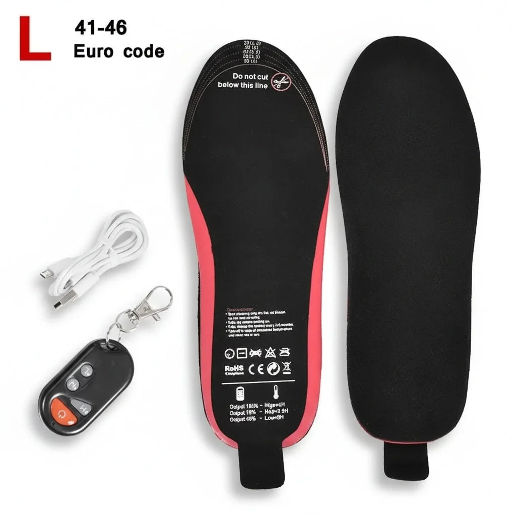 Heated Insoles Wireless Temperature Control Rechargeable Arch Support