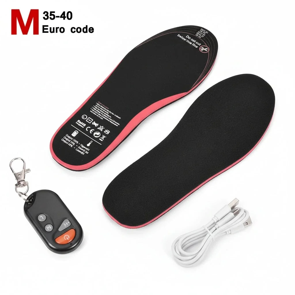 Heated Insoles Wireless Temperature Control Rechargeable Arch Support