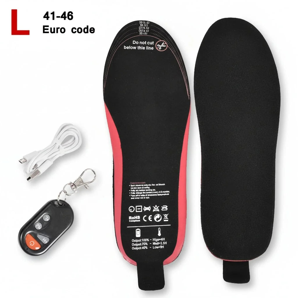 Heated Insoles Wireless Temperature Control Rechargeable Arch Support