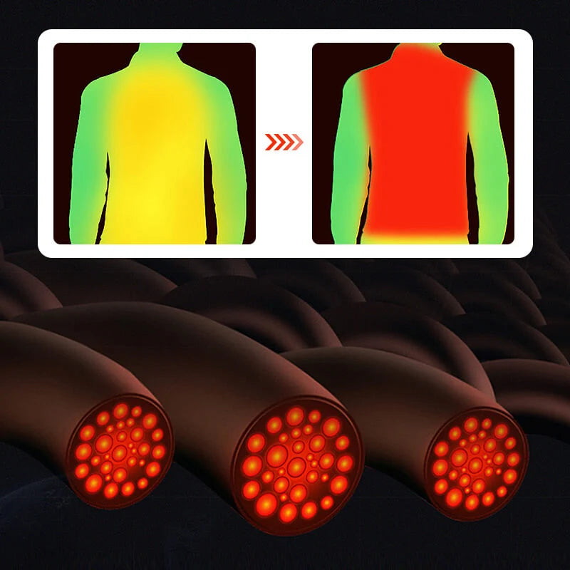 Heated Vest Graphene Heating Zones USB Powered Adjustable Heat Levels