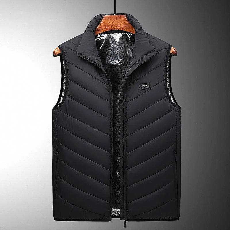 Heated Vest Graphene Heating Zones USB Powered Adjustable Heat Levels