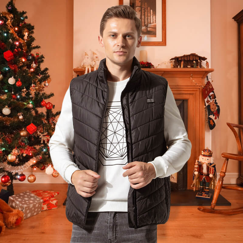 Heated Vest Graphene Heating Zones USB Powered Adjustable Heat Levels