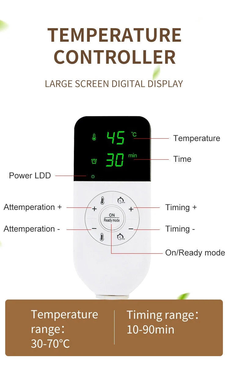 Heating Pad 10 Temperature Settings Machine Washable Automatic Shut-Off