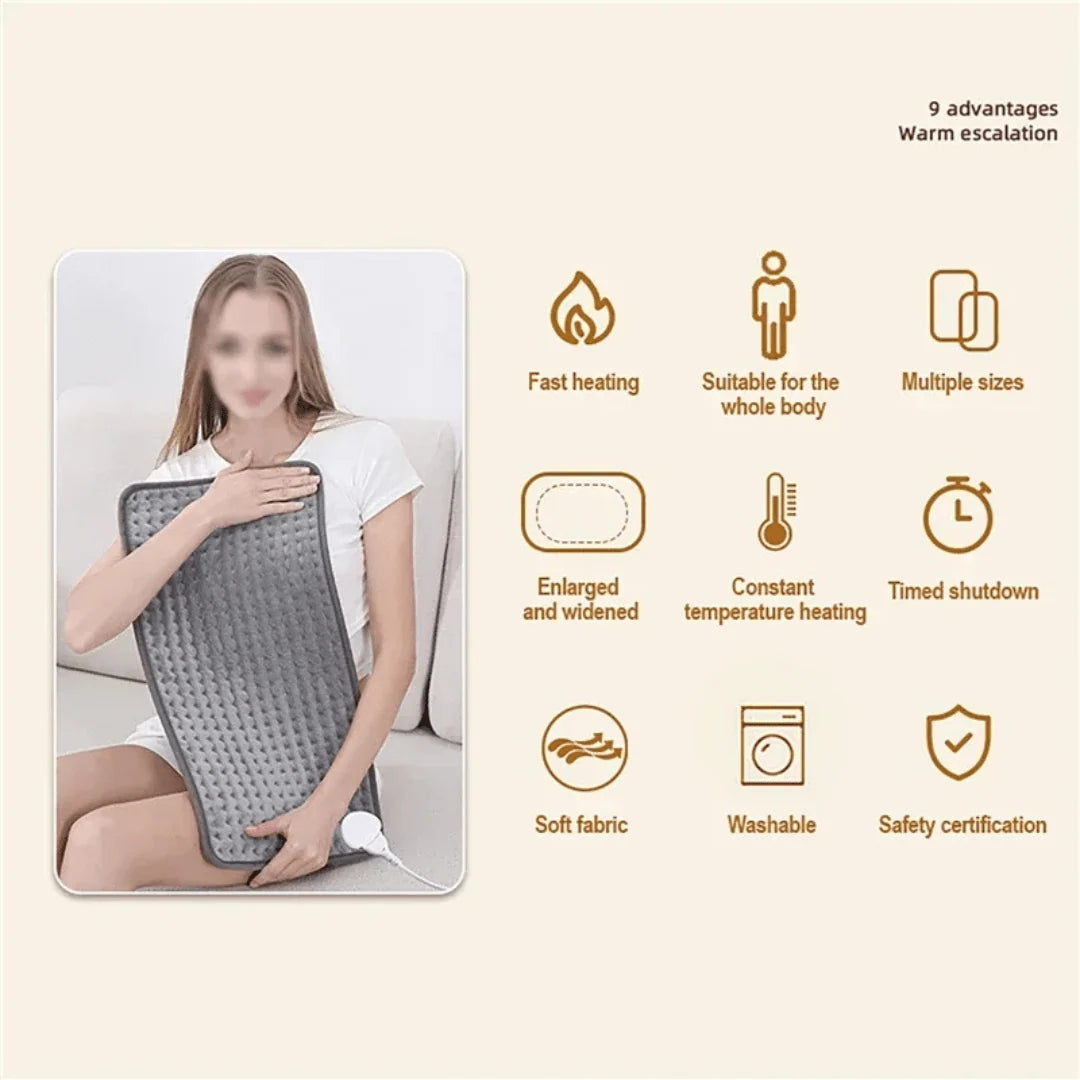 Heating Pad Microfleece 9 Heat Levels Auto Shut-Off Timer