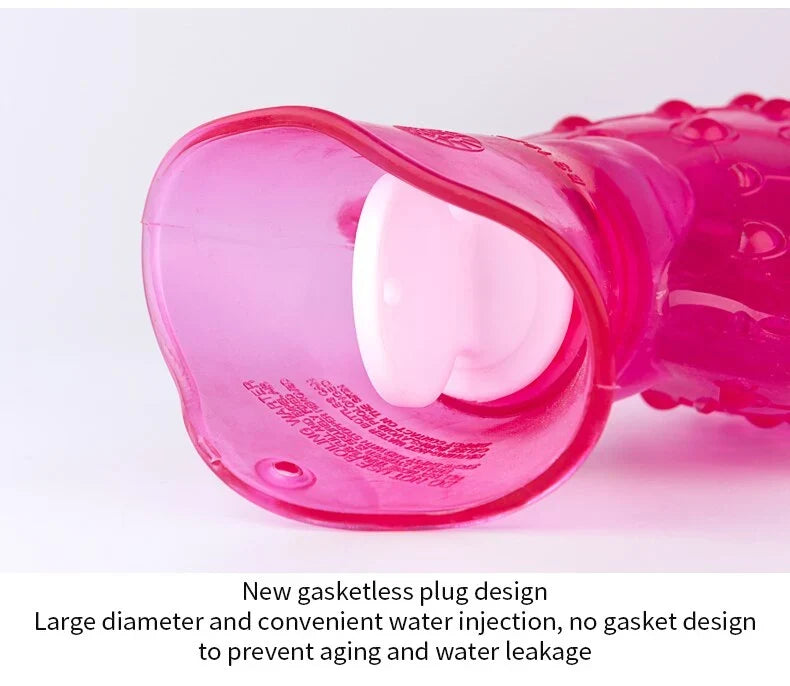 Hot Water Bottle Extra-Long Soft Insulating Cover Leak-Resistant Closure