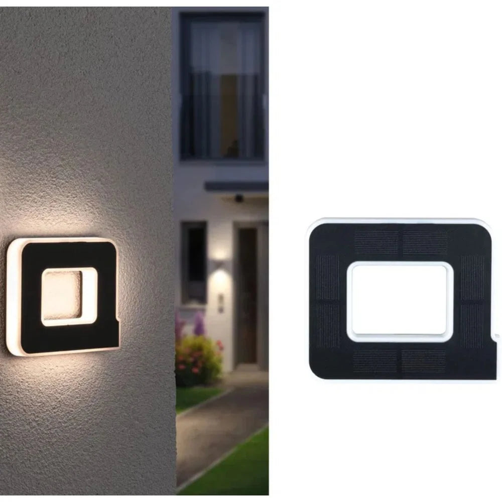 House Number Light Solar Powered Warm White LED Dusk Sensor Weather-Resistant