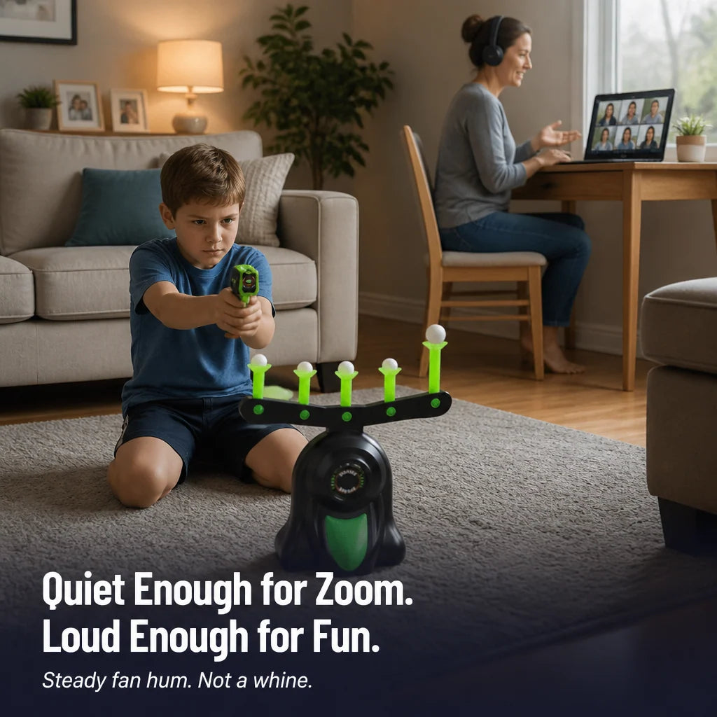 Hover Ball Game Quiet Fan Scoring Targets
