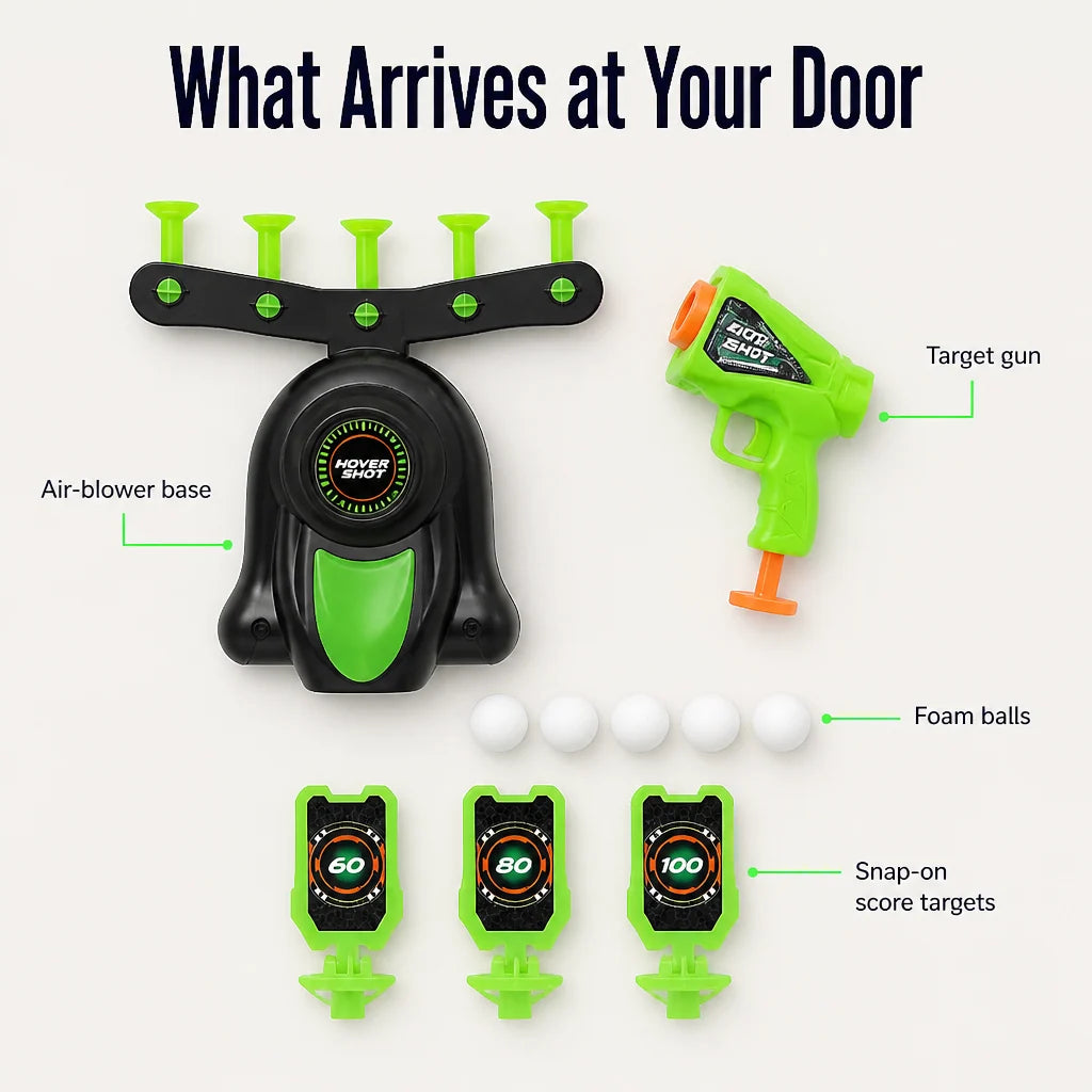 Hover Ball Game Quiet Fan Scoring Targets