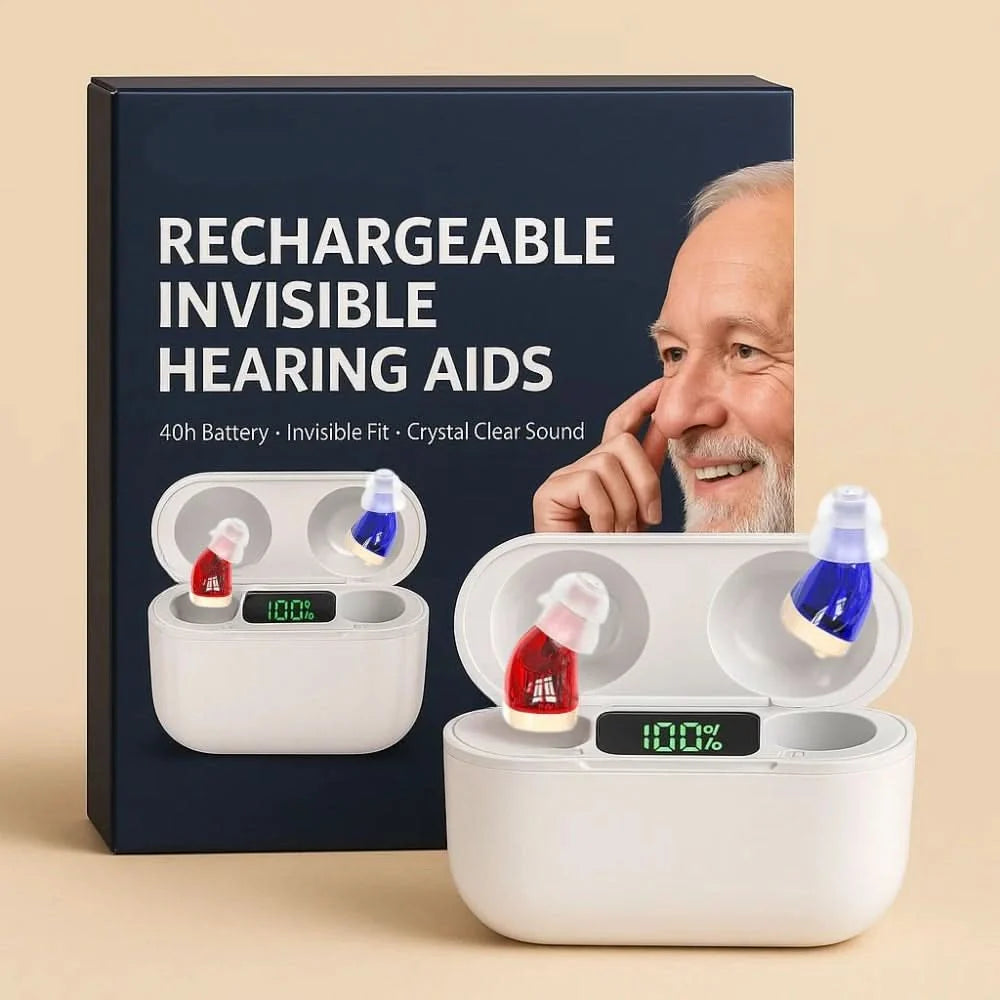 In-Ear Hearing Aid Discreet Rechargeable Three-Day Use