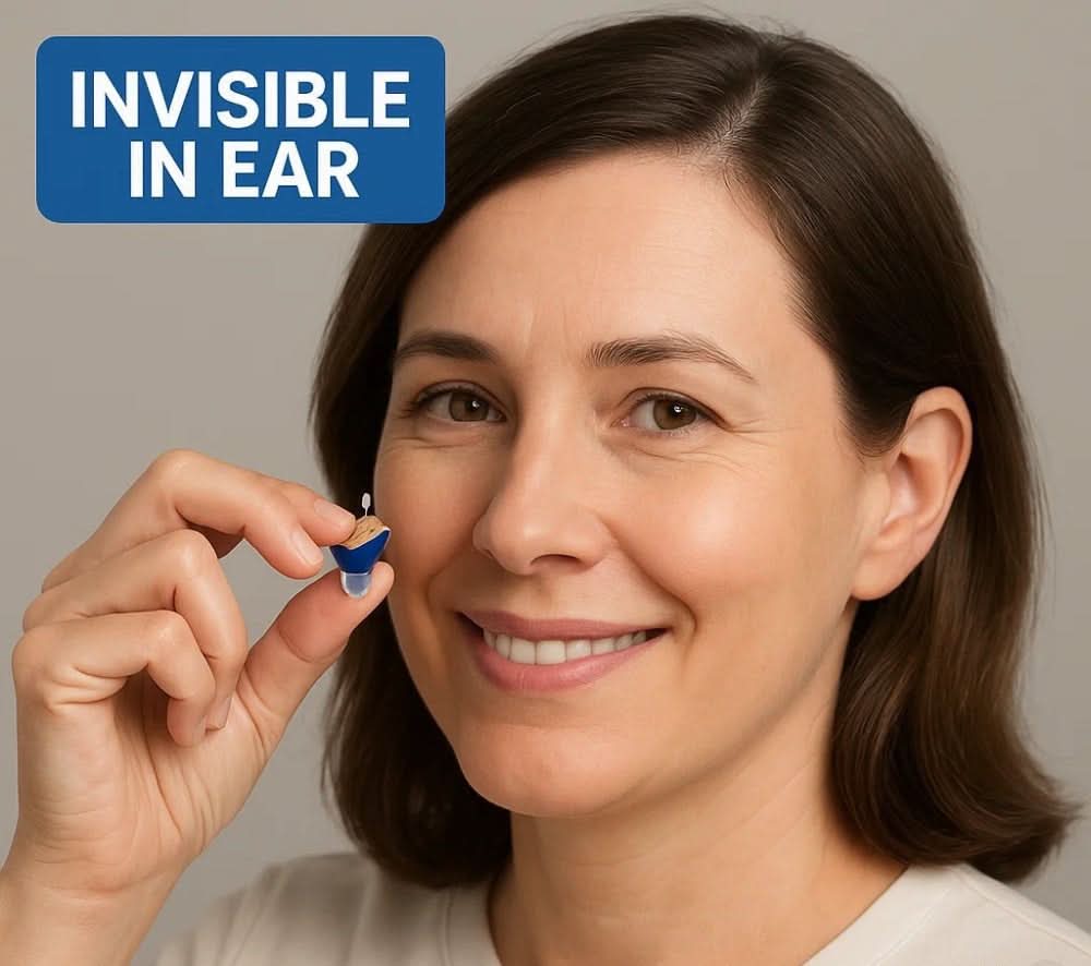 In-Ear Hearing Aid Discreet Rechargeable Three-Day Use