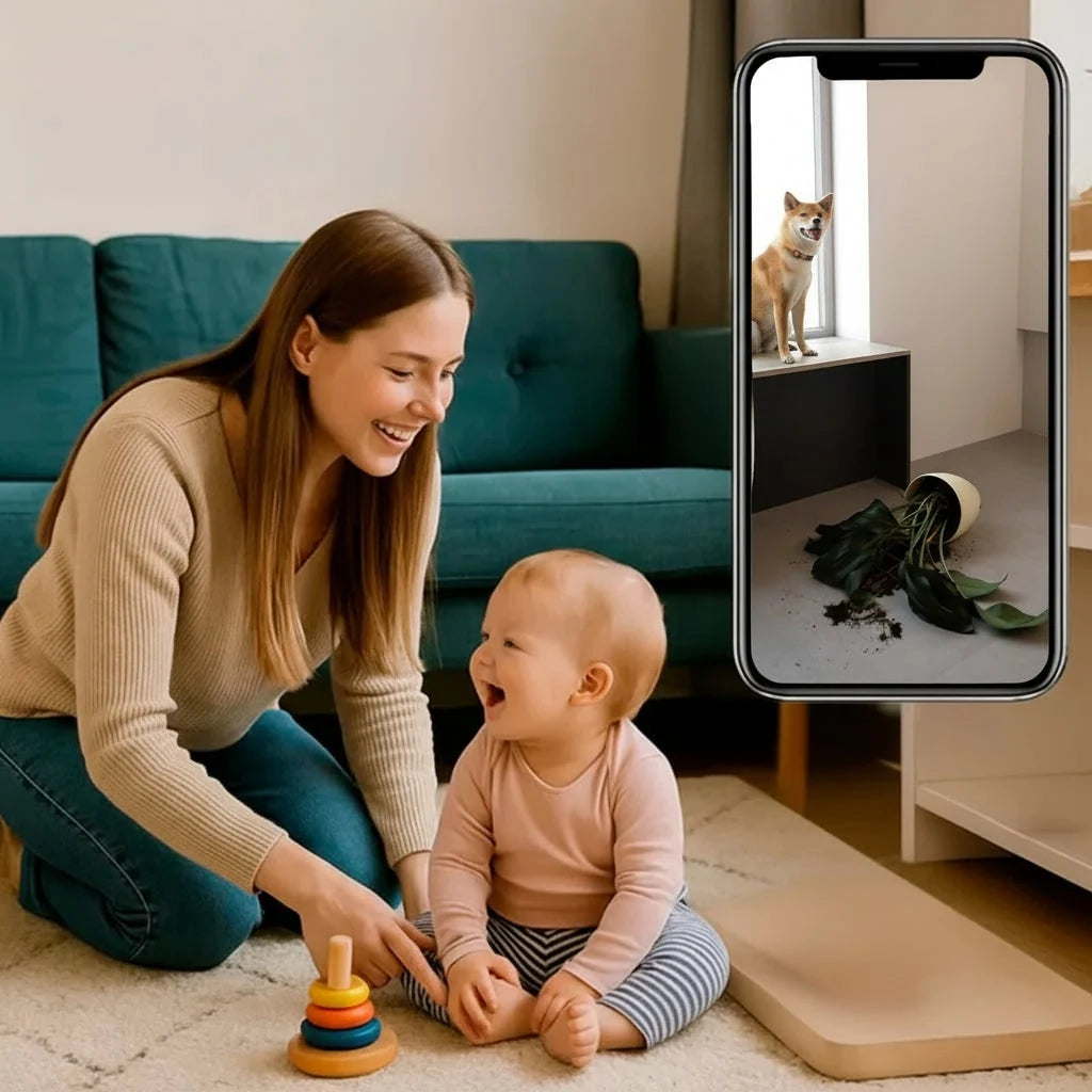 Indoor Security Camera 1080P WiFi Motion Detection & Night Vision