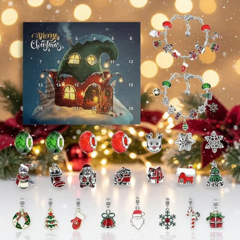 Jewelry Making Kit Advent Calendar 24 Charms & Beads