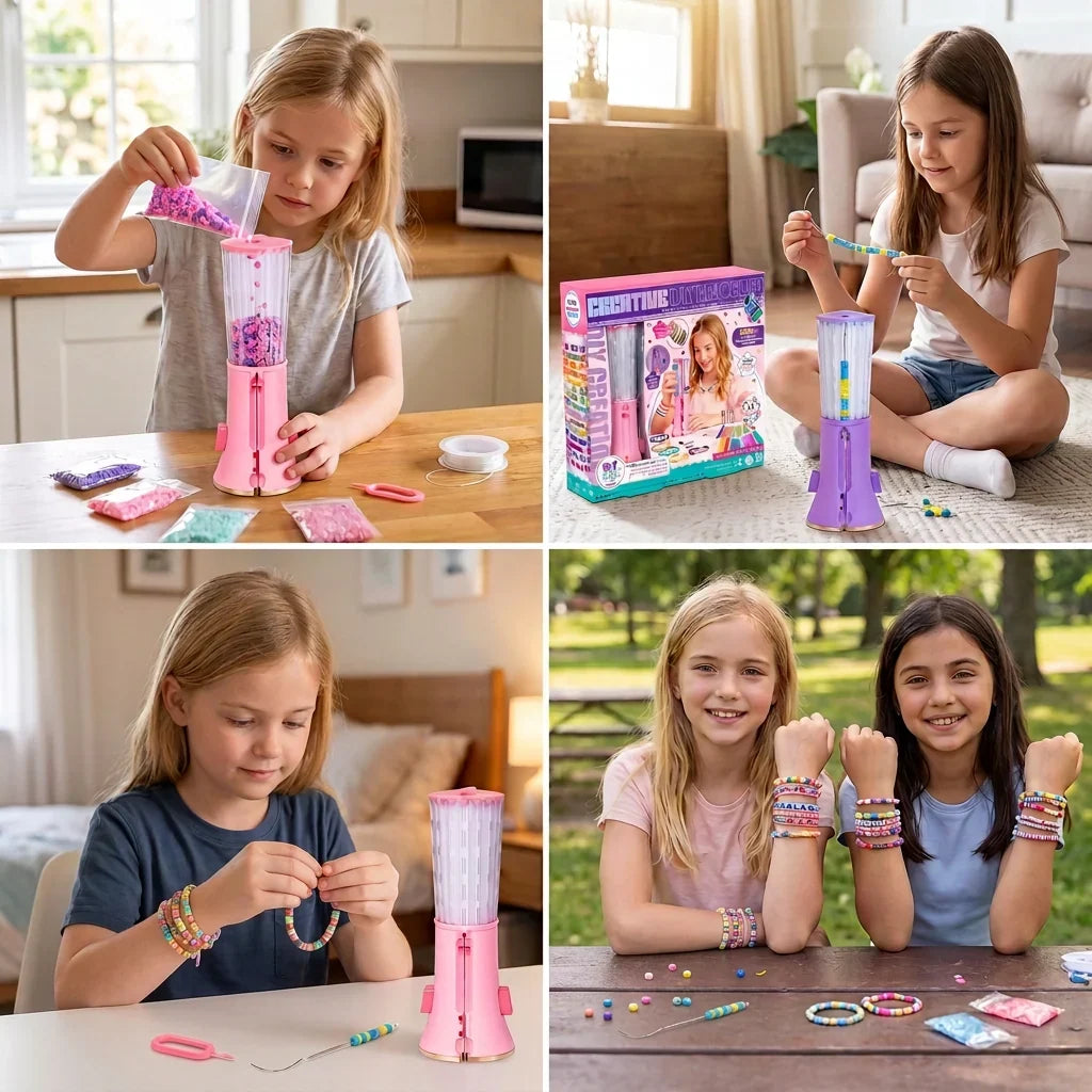 Jewelry Making Kit Beads & Charms Bracelet Necklace Set