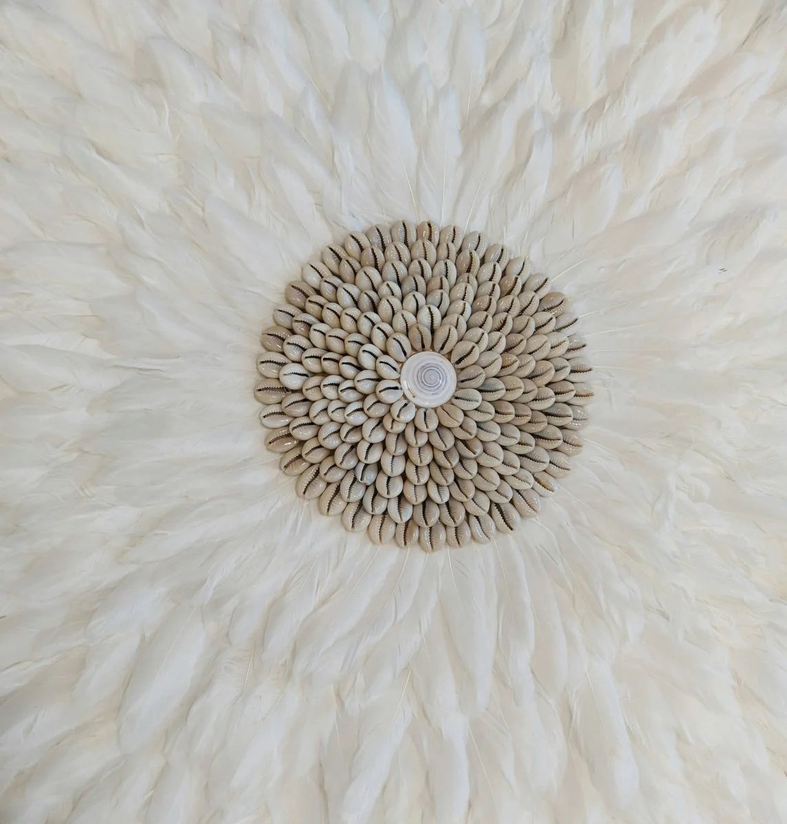 Juju Hat Wall Decor Handcrafted Feathers Shells & Stones