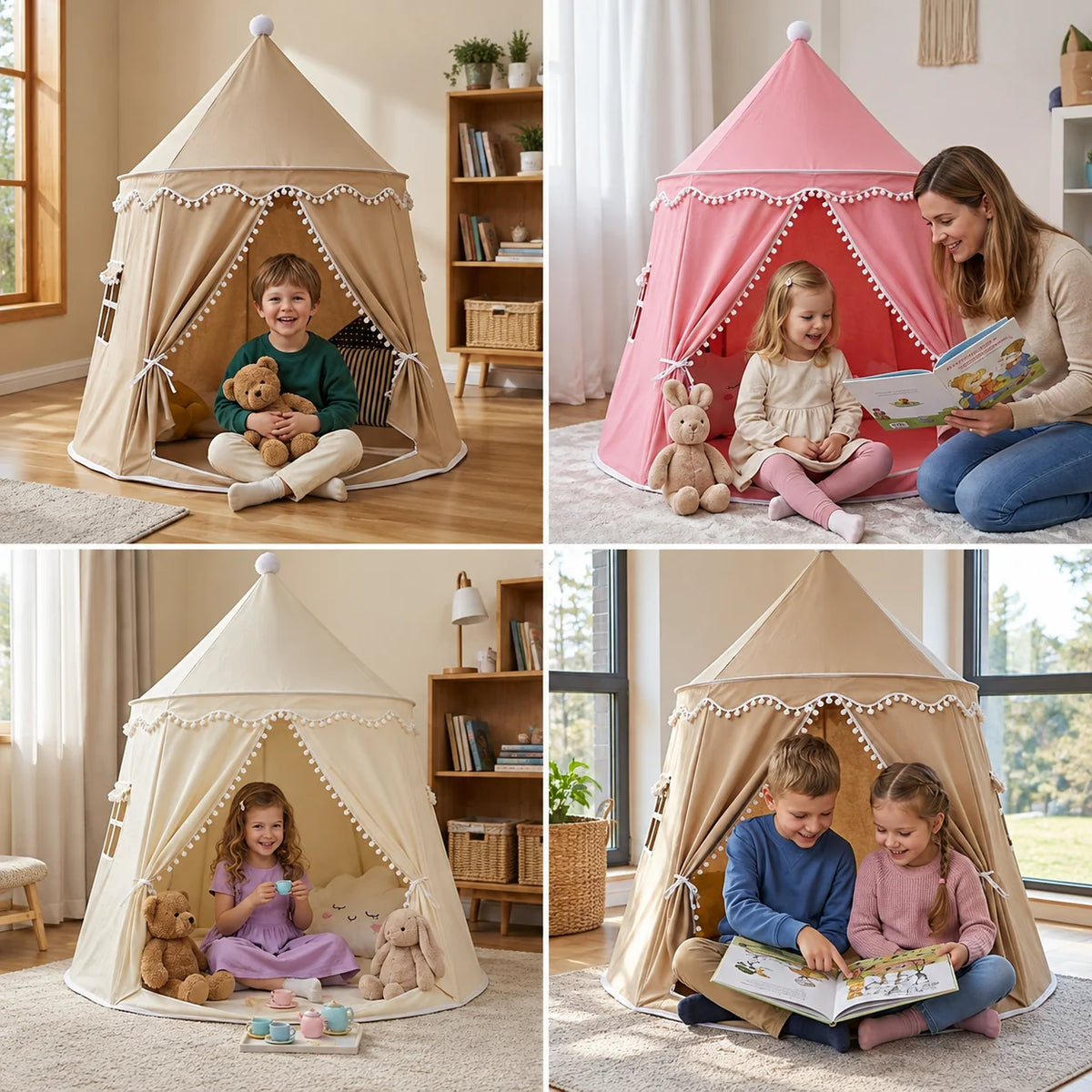 Kids Play Tent Cozy Reading & Play Hideaway