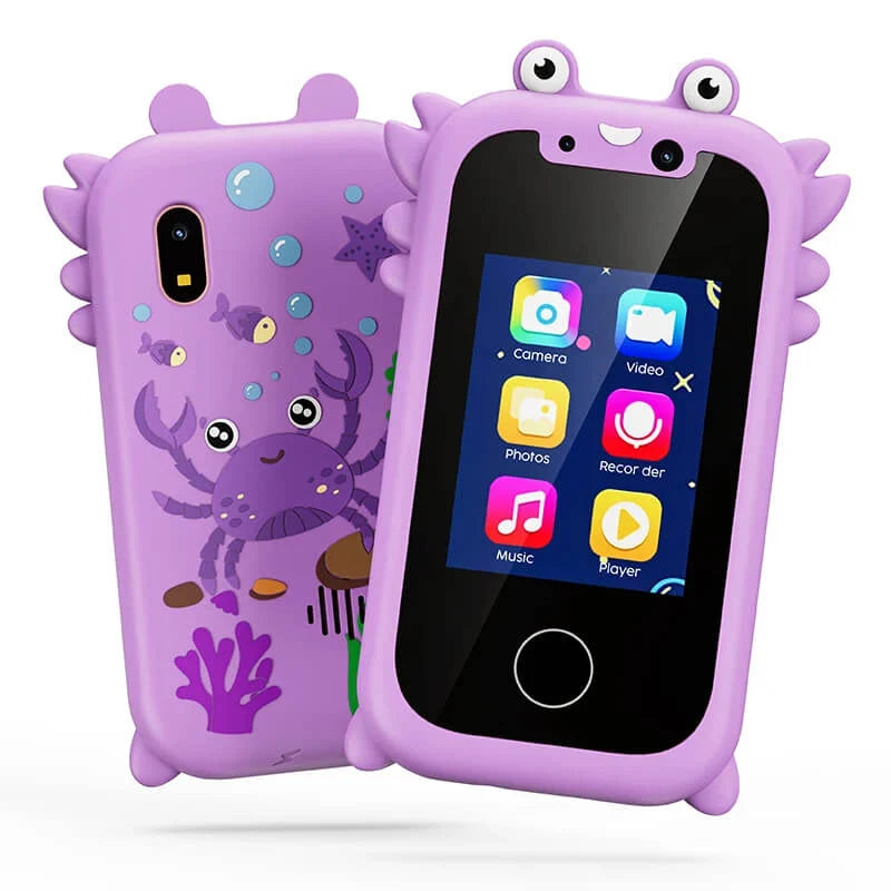 Kids Toy Smartphone Touchscreen Dual Cameras Educational Games