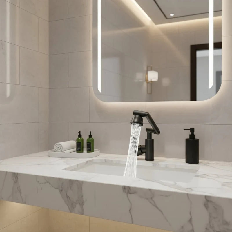 Kitchen Faucet 360° Rotating Adjustable Arm Dual Spray Modes