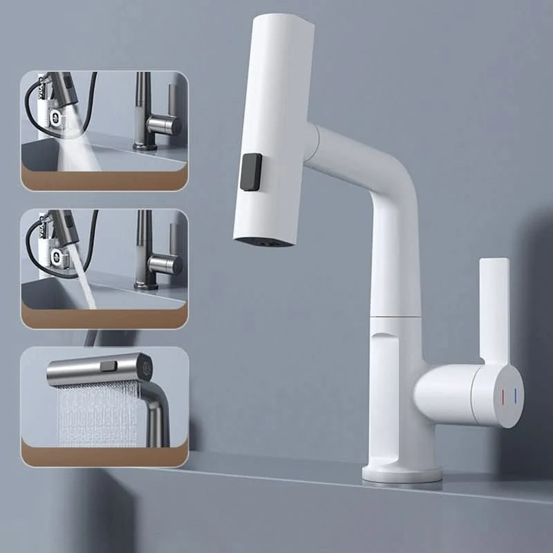 Kitchen Faucet Pull-Out Sprayer 360° Swivel LED Temperature Display