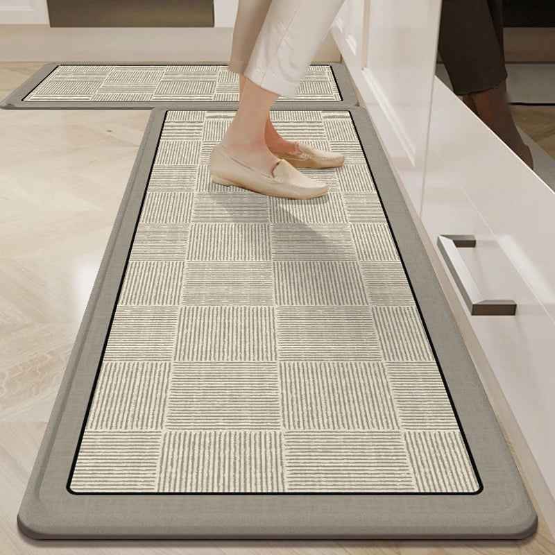 Kitchen Floor Mat Cushioned Non-Slip Easy-Clean
