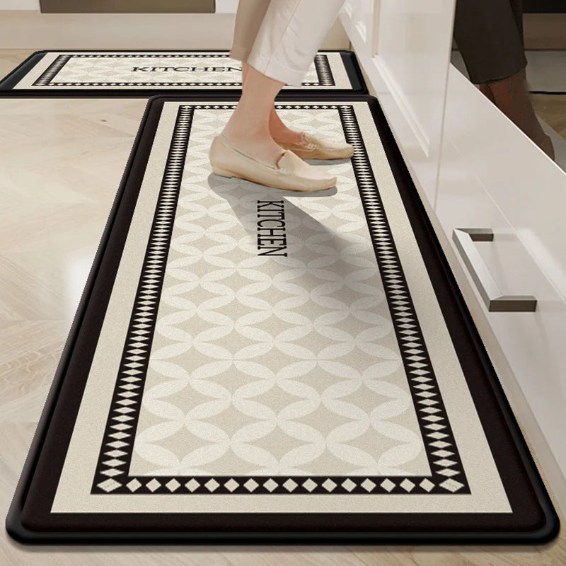 Kitchen Floor Mat Cushioned Non-Slip Easy-Clean